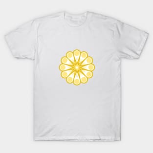 Retro Geometric Floral - Large T-Shirt